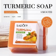 Βοτανικός φυσικός Turmeric φραγμός σαπουνιών για προσώπου σώματος οικείες περιοχές Underarms σημείων πλυσίματος τις σκοτεινές